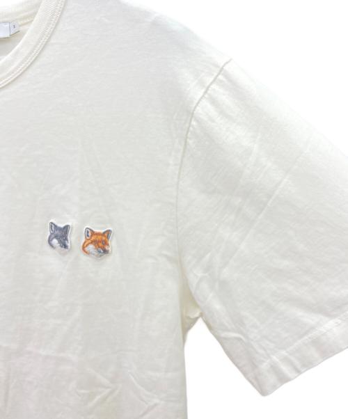 maison kitsune（メゾンキツネ）maison kitsune (メゾンキツネ) 半袖カットソー アイボリー サイズ:Mの古着・服飾アイテム