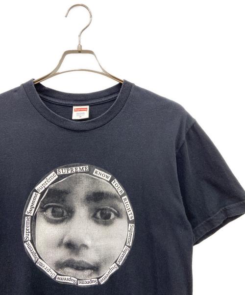 SUPREME（シュプリーム）SUPREME (シュプリーム) 半袖カットソー ブラック×ホワイト サイズ:Mの古着・服飾アイテム