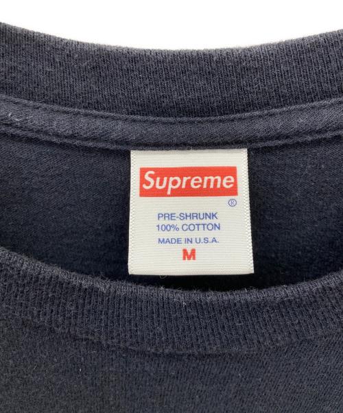 SUPREME（シュプリーム）SUPREME (シュプリーム) 半袖カットソー ブラック×ホワイト サイズ:Mの古着・服飾アイテム