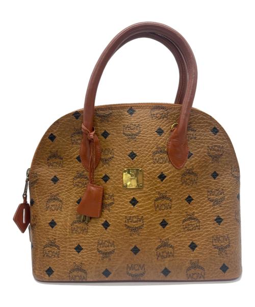 MCM（エムシーエム）MCM (エムシーエム) ハンドバッグ ブラウン×ブラックの古着・服飾アイテム