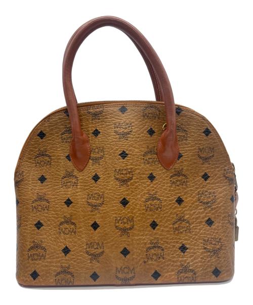 MCM（エムシーエム）MCM (エムシーエム) ハンドバッグ ブラウン×ブラックの古着・服飾アイテム