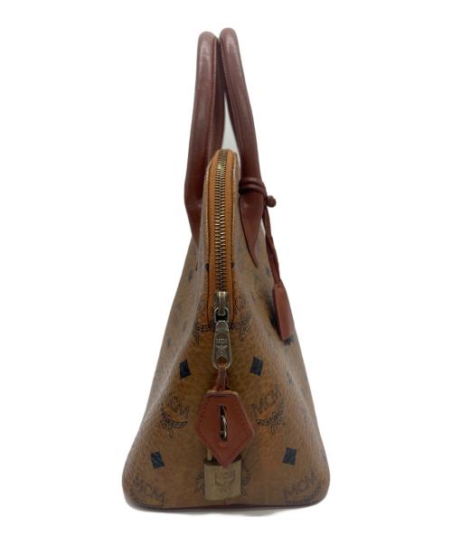 MCM（エムシーエム）MCM (エムシーエム) ハンドバッグ ブラウン×ブラックの古着・服飾アイテム
