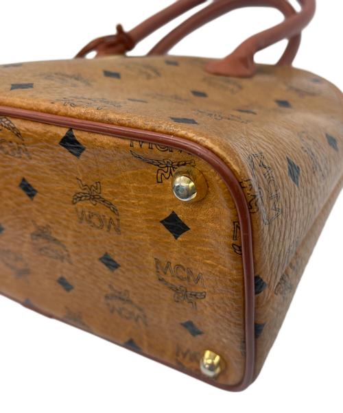MCM（エムシーエム）MCM (エムシーエム) ハンドバッグ ブラウン×ブラックの古着・服飾アイテム