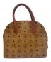 MCM (エムシーエム) ハンドバッグ ブラウン×ブラック：12000円
