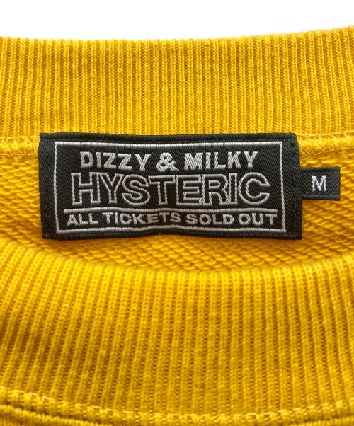 Hysteric Glamour（ヒステリックグラマー）Hysteric Glamour (ヒステリックグラマー) GIRLS CLUB SWEAT SHIRT オレンジ×ホワイト サイズ:Mの古着・服飾アイテム