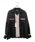 WACKO MARIAワコマリア）の古着「長袖シャツ」｜ブラック×ピンク