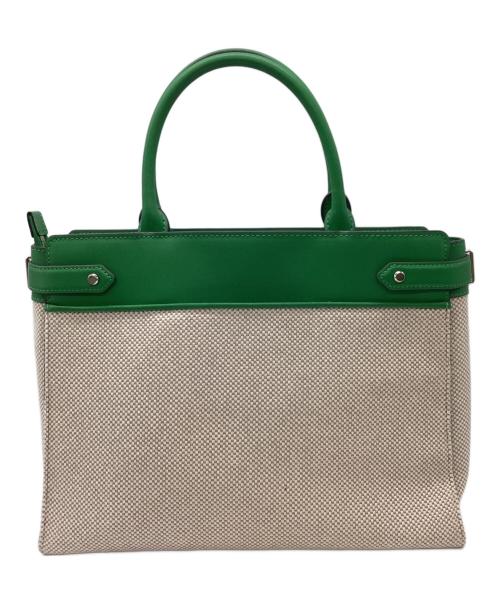 Kate Spade（ケイトスペード）Kate Spade (ケイトスペード) 2WAYショルダーバッグ アイボリー×グリーンの古着・服飾アイテム