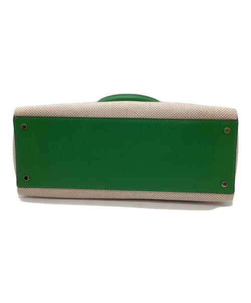 Kate Spade（ケイトスペード）Kate Spade (ケイトスペード) 2WAYショルダーバッグ アイボリー×グリーンの古着・服飾アイテム