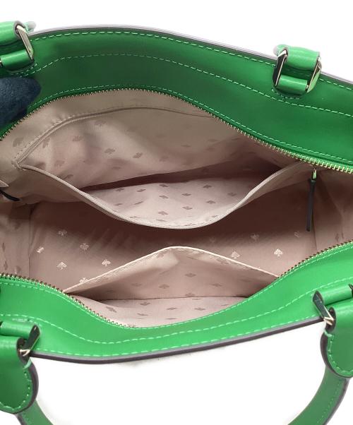 Kate Spade（ケイトスペード）Kate Spade (ケイトスペード) 2WAYショルダーバッグ アイボリー×グリーンの古着・服飾アイテム