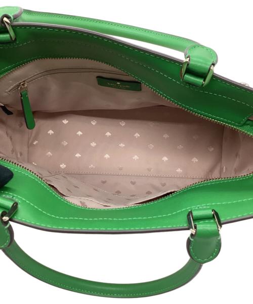Kate Spade（ケイトスペード）Kate Spade (ケイトスペード) 2WAYショルダーバッグ アイボリー×グリーンの古着・服飾アイテム