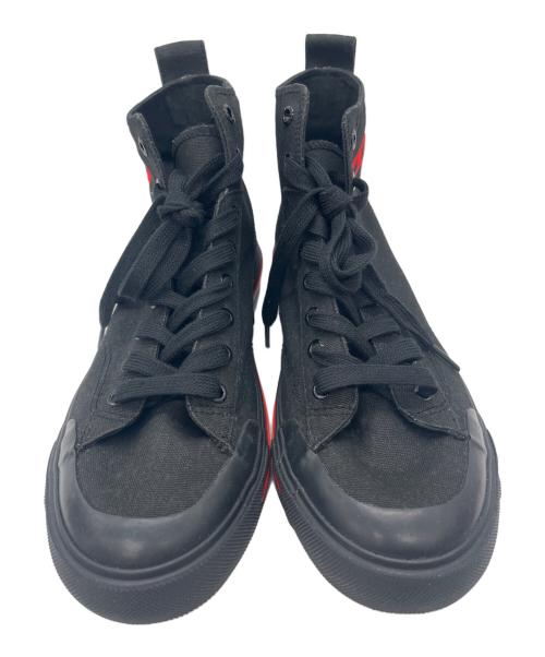 DIESEL（ディーゼル）DIESEL (ディーゼル) ハイカットスニーカー ブラック サイズ:27cmの古着・服飾アイテム