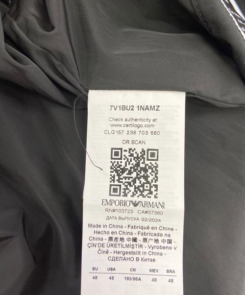 EMPORIO ARMANI（エンポリオアルマーニ）EMPORIO ARMANI (エンポリオアルマーニ) フーデッドジャケット ネイビー サイズ:48の古着・服飾アイテム