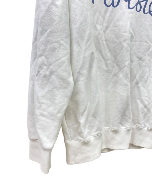 maison kitsune（メゾンキツネ）MAISON KITSUNE (メゾンキツネ) スウェット ホワイト サイズ:Lの古着・服飾アイテム