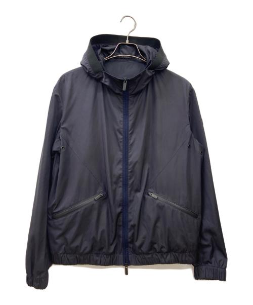 EMPORIO ARMANI（エンポリオ アルマーニ）EMPORIO ARMANI (エンポリオアルマーニ) フーデッドジャケット ブラック サイズ:48の古着・服飾アイテム