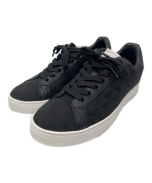 EMPORIO ARMANI（エンポリオアルマーニ）EMPORIO ARMANI (エンポリオアルマーニ) ローカットスニーカー ブラック×ホワイト サイズ:25cmの古着・服飾アイテム