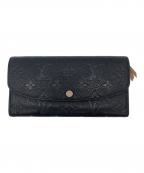 LOUIS VUITTONルイ ヴィトン）の古着「長財布/モノグラム・アンプラント」｜ブラック