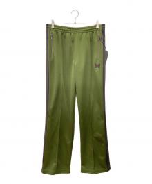 Needles（ニードルズ）の古着「BOOTCUT TRACK PANT」｜グリーン×パープル