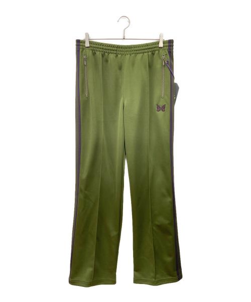 Needles（ニードルズ）Needles (ニードルズ) BOOTCUT TRACK PANT グリーン×パープル サイズ:M 未使用品の古着・服飾アイテム