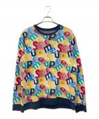 SUPREMEシュプリーム）の古着「Scatter Text Crewneck」｜マルチカラー