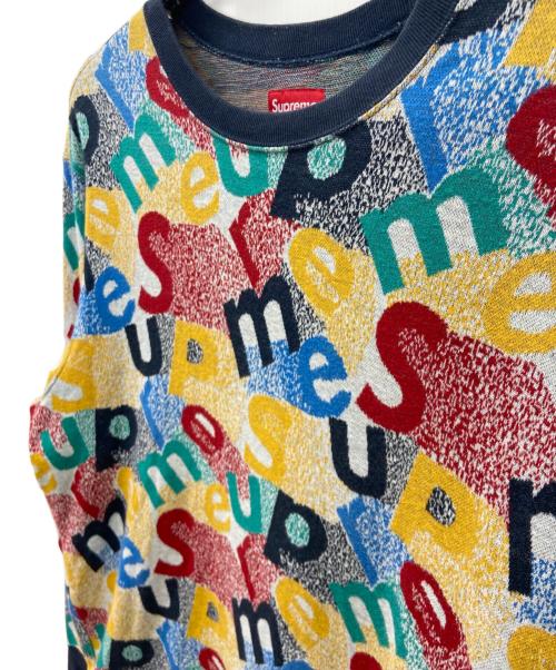 SUPREME（シュプリーム）SUPREME (シュプリーム) Scatter Text Crewneck マルチカラー サイズ:Mの古着・服飾アイテム