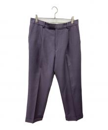 WACKO MARIA×DORMEUIL（ワコマリア×ドーメル）の古着「モヘヤ混タックパンツ」｜パープル