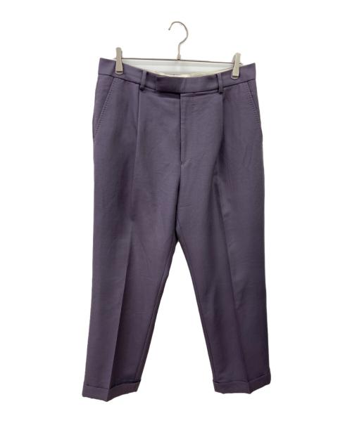 WACKO MARIA（ワコマリア）WACKO MARIA (ワコマリア) DORMEUIL (ドーメル) モヘヤ混タックパンツ パープル サイズ:XLの古着・服飾アイテム