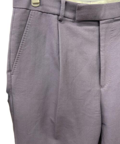 WACKO MARIA（ワコマリア）WACKO MARIA (ワコマリア) DORMEUIL (ドーメル) モヘヤ混タックパンツ パープル サイズ:XLの古着・服飾アイテム