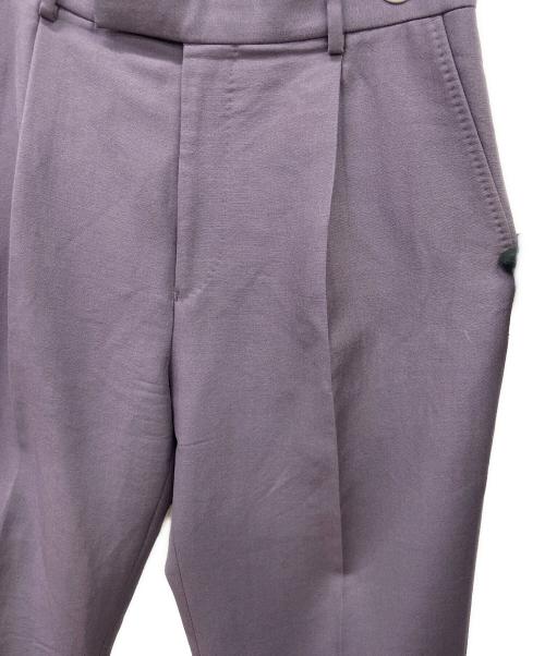 WACKO MARIA（ワコマリア）WACKO MARIA (ワコマリア) DORMEUIL (ドーメル) モヘヤ混タックパンツ パープル サイズ:XLの古着・服飾アイテム