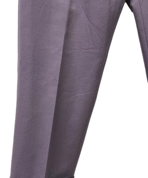 WACKO MARIA（ワコマリア）WACKO MARIA (ワコマリア) DORMEUIL (ドーメル) モヘヤ混タックパンツ パープル サイズ:XLの古着・服飾アイテム