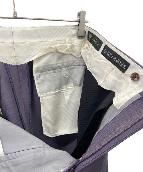 WACKO MARIA（ワコマリア）WACKO MARIA (ワコマリア) DORMEUIL (ドーメル) モヘヤ混タックパンツ パープル サイズ:XLの古着・服飾アイテム