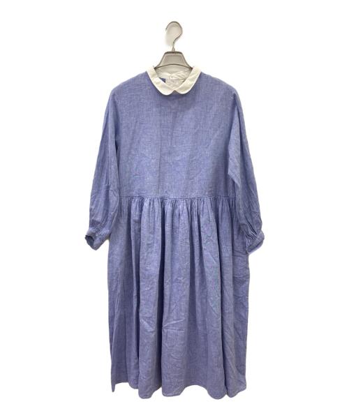 Samansa Mos2（サマンサモスモス）Samansa Mos2 (サマンサモスモス) Alice (アリス) 長袖ワンピース ブルー サイズ:FREE 未使用品の古着・服飾アイテム