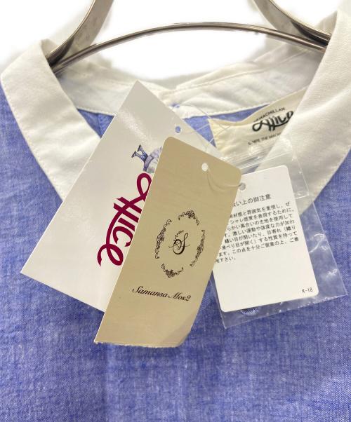 Samansa Mos2（サマンサモスモス）Samansa Mos2 (サマンサモスモス) Alice (アリス) 長袖ワンピース ブルー サイズ:FREE 未使用品の古着・服飾アイテム