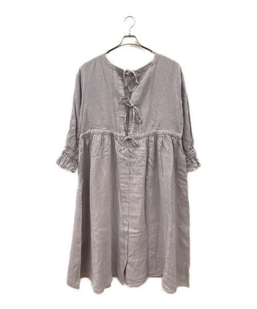 Samansa Mos2（サマンサモスモス）Samansa Mos2 (サマンサモスモス) 長袖ワンピース バイオレット サイズ:FREE 未使用品の古着・服飾アイテム