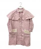 TSUHARU by samansa Mos2ツハル バイ サマンサモスモス）の古着「レースポケットポンチョコート」｜ピンク