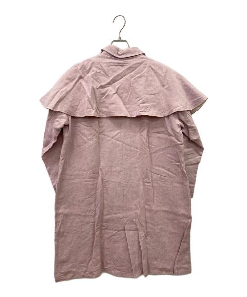 TSUHARU by samansa Mos2（ツハル バイ サマンサモスモス）TSUHARU by Samansa Mos2 (ツハル バイ サマンサモスモス) レースポケットポンチョコート ピンク サイズ:Freeの古着・服飾アイテム