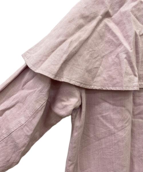 TSUHARU by samansa Mos2（ツハル バイ サマンサモスモス）TSUHARU by Samansa Mos2 (ツハル バイ サマンサモスモス) レースポケットポンチョコート ピンク サイズ:Freeの古着・服飾アイテム