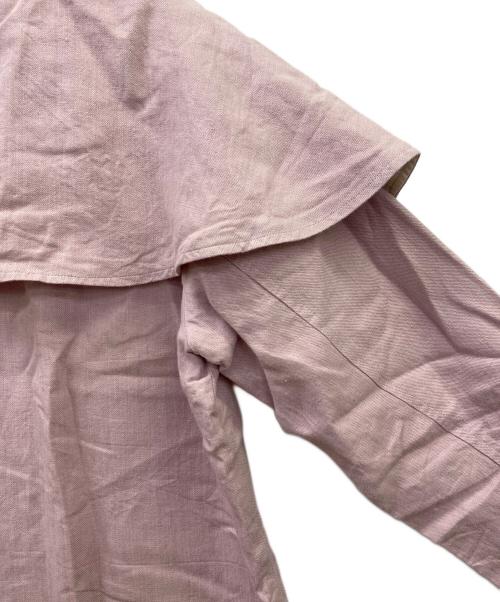 TSUHARU by samansa Mos2（ツハル バイ サマンサモスモス）TSUHARU by Samansa Mos2 (ツハル バイ サマンサモスモス) レースポケットポンチョコート ピンク サイズ:Freeの古着・服飾アイテム