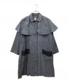 TSUHARU by samansa Mos2ツハル バイ サマンサモスモス）の古着「レースポケットポンチョコート」｜グレー