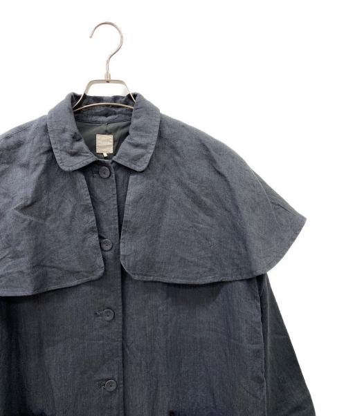 TSUHARU by samansa Mos2（ツハル バイ サマンサモスモス）TSUHARU by samansa Mos2 (ツハル バイ サマンサモスモス) レースポケットポンチョコート グレー サイズ:FREEの古着・服飾アイテム