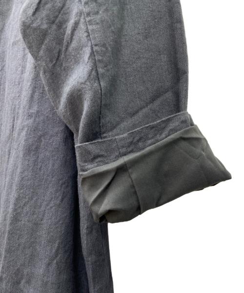 TSUHARU by samansa Mos2（ツハル バイ サマンサモスモス）TSUHARU by samansa Mos2 (ツハル バイ サマンサモスモス) レースポケットポンチョコート グレー サイズ:FREEの古着・服飾アイテム