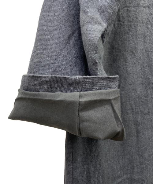 TSUHARU by samansa Mos2（ツハル バイ サマンサモスモス）TSUHARU by samansa Mos2 (ツハル バイ サマンサモスモス) レースポケットポンチョコート グレー サイズ:FREEの古着・服飾アイテム