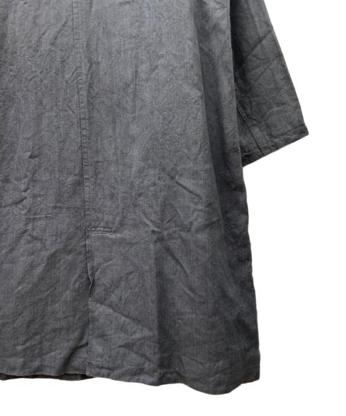 TSUHARU by samansa Mos2（ツハル バイ サマンサモスモス）TSUHARU by samansa Mos2 (ツハル バイ サマンサモスモス) レースポケットポンチョコート グレー サイズ:FREEの古着・服飾アイテム