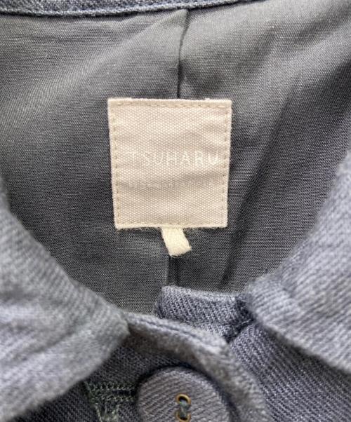 TSUHARU by samansa Mos2（ツハル バイ サマンサモスモス）TSUHARU by samansa Mos2 (ツハル バイ サマンサモスモス) レースポケットポンチョコート グレー サイズ:FREEの古着・服飾アイテム