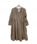TSUHARU by samansa Mos2ツハル バイ サマンサモスモス）の古着「長袖ワンピース」｜モカ