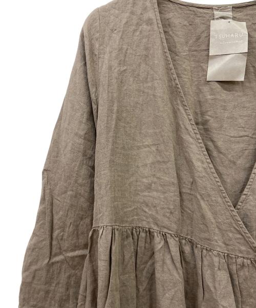 TSUHARU by samansa Mos2（ツハル バイ サマンサモスモス）TSUHARU by Samansa Mos2 (ツハル バイ サマンサモスモス) 長袖ワンピース モカ サイズ:FREE 未使用品の古着・服飾アイテム