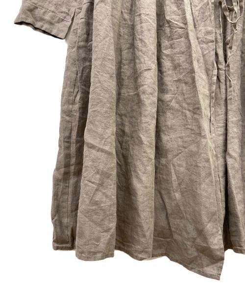 TSUHARU by samansa Mos2（ツハル バイ サマンサモスモス）TSUHARU by Samansa Mos2 (ツハル バイ サマンサモスモス) 長袖ワンピース モカ サイズ:FREE 未使用品の古着・服飾アイテム