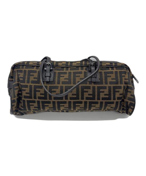 FENDI（フェンディ）FENDI (フェンディ) トートバッグ ブラウン×ブラックの古着・服飾アイテム