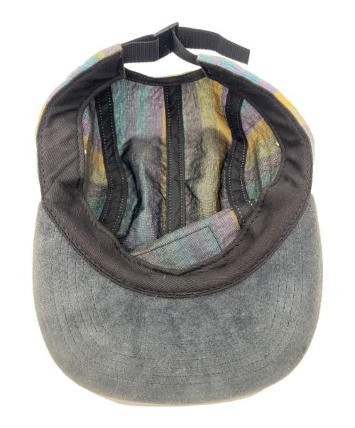 SUPREME（シュプリーム）Supreme (シュプリーム) striped linen suede canp cap マルチカラーの古着・服飾アイテム