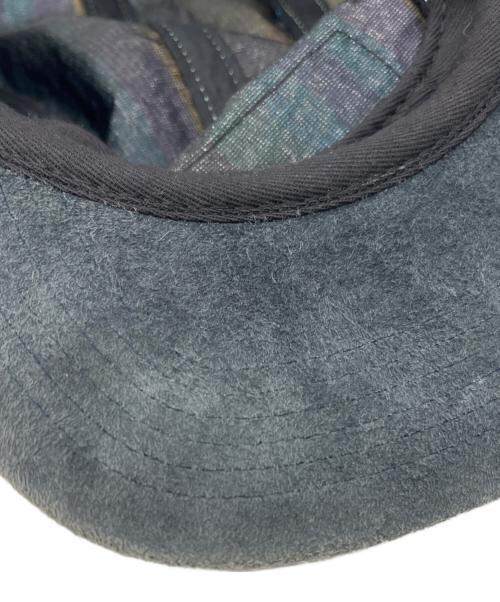 SUPREME（シュプリーム）Supreme (シュプリーム) striped linen suede canp cap マルチカラーの古着・服飾アイテム