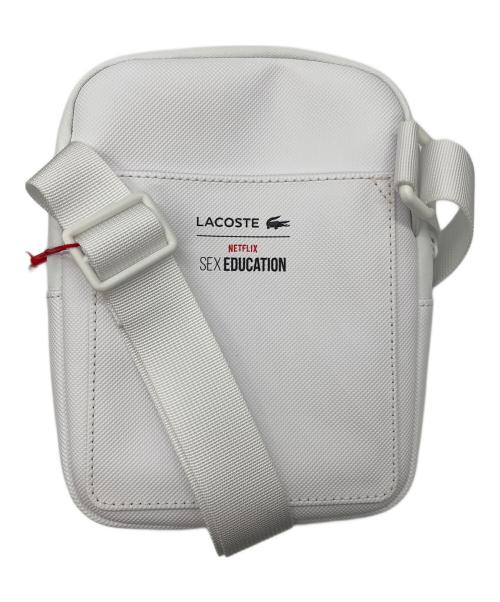 LACOSTE（ラコステ）LACOSTE (ラコステ) プチピケスモールクロスオーバーバッグ ホワイト 未使用品の古着・服飾アイテム